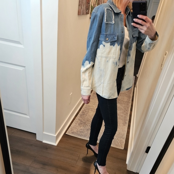 NWT Rails Turner Bleached Denim Shirt - SIZE S - Picture 6 of 14